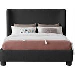 Meridian Queen Penny Black Boucle Upholstered Bed