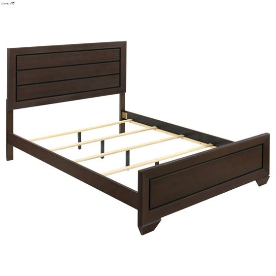 Kauffman Dark Cocoa Panel Bed 204391