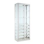 Chintaly 6655 Modern 2-Door Glass Curio Wine Bar