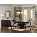 Savion Espresso Upholstered Dining Side Chair 5494S in Set