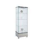 Modern Glass Curio 6628 Silver by Chintaly