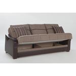 Bennett Sofa Bed in Redeyef Brown by Istikbal storage