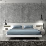 Amora White Premium Panel Bed by JM Furniture