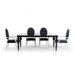 Bella Transitional Black Dining Table 3