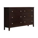 Carlton Cappuccino 6 Drawer Dresser 202093 By Coaster