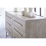 Mosaic 6 Drawer Double Dresser Natural Grey Detail