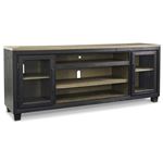 Foyland 83 inch Extra Large Weathered Black TV Stand W989-68 By Ashley Signature Design