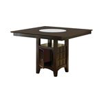 Gabriel Cappuccino Square Counter Height Dining Table 100438 By Coaster