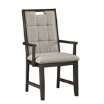 Rathdrum Light Grey Upholstered Dining Arm Chair 5654A