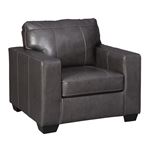 Morelos Grey Leather Chair 3450320 By Ashley Signature Design