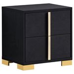 Marceline Black 2 Drawer Nightstand 222832 By Coaster