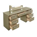 Beaumont Champagne 7 Drawer Vanity Dresser with-3