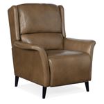 Deacon Rogue Walnut Leather Power Recliner with Power Headrest RC109-PH-089 By Hooker Furniture