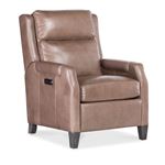 Nelson Light Mocha Leather Power Recliner with Power Headrest RC818-PH-076 By Hooker Furniture