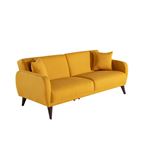 Flexy Zigana Yellow Sofa Bed in a Box By Bellona USA