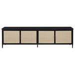 Amherst Black 78 inch Metal TV Stand Media Cons-3