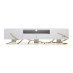 Modrest Legend 79 inch Modern White and Gold TV Stand  By VIG Furniture