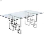 Alexis Chrome Stainless Steel Dining Table 1