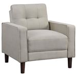 Bowen Beige Track Arm Tufted Accent Chair 506787 By Coaster