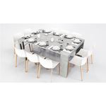 Elasto Gray Console/Dining Table - 3