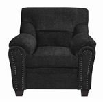 Clemintine Graphite Chenille Fabric Chair With Nailhead Trim 506576 By Coaster