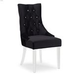 Cavalli Black Velvet Tufted Dining Chair 403-106BK by Inspire