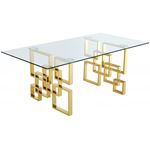 Pierre Gold Stainless Steel Dining Table 1