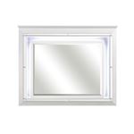 Allura White Mirror with LED Light 1916W-6 By Homelegance