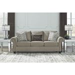 Shewsbury Pewter Fabric Rolled Arm Sofa 47202-3