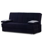 Soho Black Upholstered Convertible Sofa Bed with Storage By Ottomanson