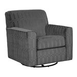Zarina Graphite Pattern Swivel Accent Chair 97704 By Ashley Signature Design