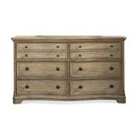 The Corinne 6 Drawer Dresser in Acacia Finish by Riverside