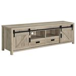 Madra 79" Rustic TV Stand with Sliding Doors 736263 By Coaster