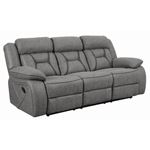 Higgins Grey Pillow Top Arm Reclining Sofa 602261 By Coaster