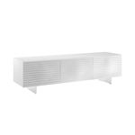 Moon High Gloss White Lacquer Entertainment Center by Casabianca Home