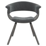 Holt Grey Velvet Arm Chair 403-981VLG-3