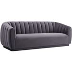 Arno Grey Velvet Sofa By Exceptional Furniture