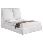 Gwendoline White Upholstered Pillow Back Headboard Platform Bed 306040 By Coaster