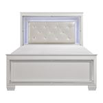 Allura White Queen Panel Bed 1916W-1 By Homelegance