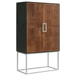 Borman 2 Door Home Bar Cabinet Wine Storage 950318