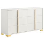 Marceline White 6 Drawer Dresser 222933 By Coaster