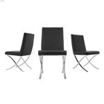 Loft Black Eco - Leather Dining Chair by Casabia-3