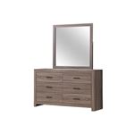 Brantford Barrel Oak Square Dresser Mirror 207044 By Coaster