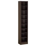 8 Shelf Compact Cappuccino Bookcase 800285 By Coaster