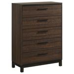 Edmonton Rustic Tobacco 5 Drawer Chest 204355