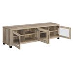 Sachin 79 inch Antique Pine 4 Door TV Stand 736-3