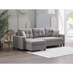 Bellona Mocca Sleeper Sectional Dupont Grey