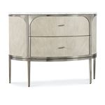 Modern Mood Diamond Demilune Two Drawer Nightstand 6850-90215 By Hooker Furniture
