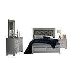 The Bevelle Collection 1958 4pc Queen Bedroom Set