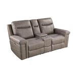 Wixom Taupe Power Reclining Loveseat With Power Headrest and Console 603518PP By Coaster